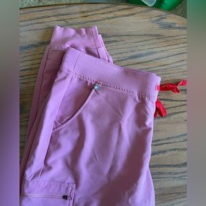 FIGS Chalk Pink Zamora - Jogger Scrub Pants XL